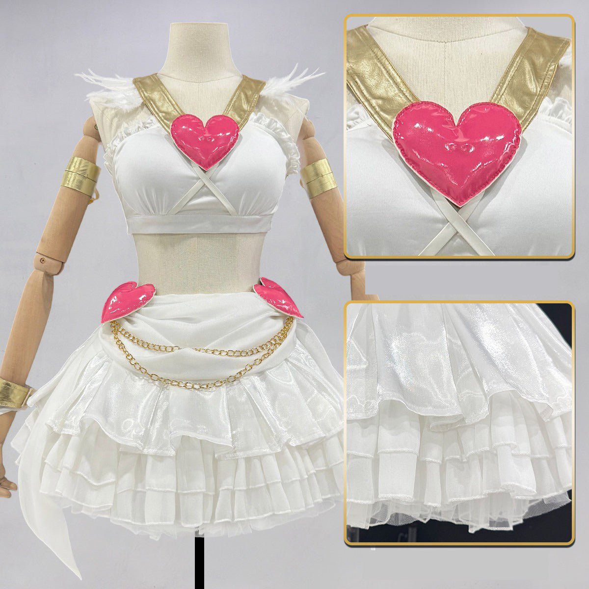 Premium Panty Cosplay Costume from Panty & Stocking with Garterbelt Anime Outfit for Fans - Coscosmos