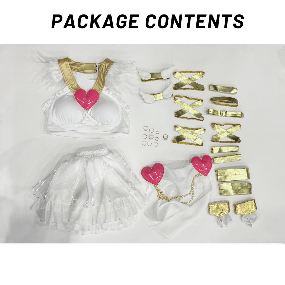 Premium Panty Cosplay Costume from Panty & Stocking with Garterbelt Anime Outfit for Fans - Coscosmos