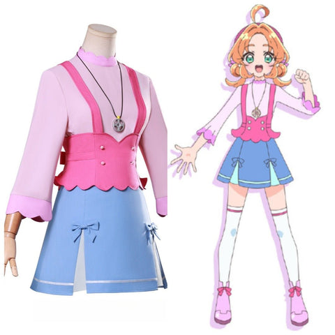 Pretty Cure Miracle Light Anna Akechi Daily Wear Custom Cosplay Costume - Coscosmos