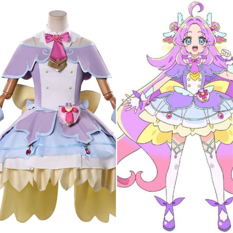 Pretty Cure Miracle Light Anna Akechi & Mirai Kobayashi Custom Cosplay Costume - Coscosmos