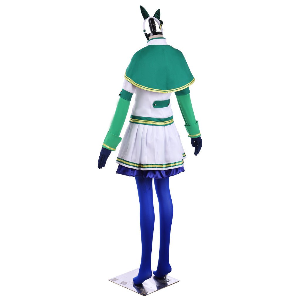 Pretty Derby Cosplay Costume Silence Suzuka Outfit with Headdress - Coscosmos