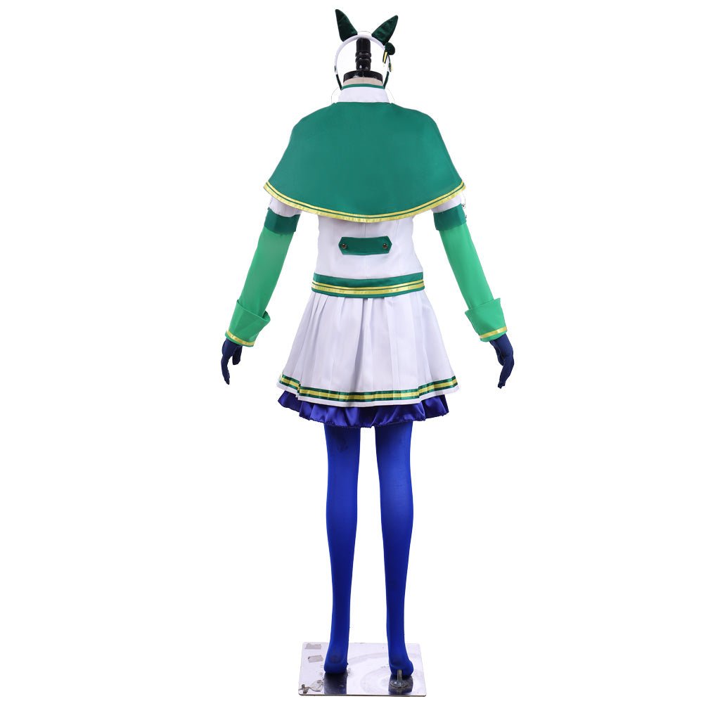 Pretty Derby Cosplay Costume Silence Suzuka Outfit with Headdress - Coscosmos