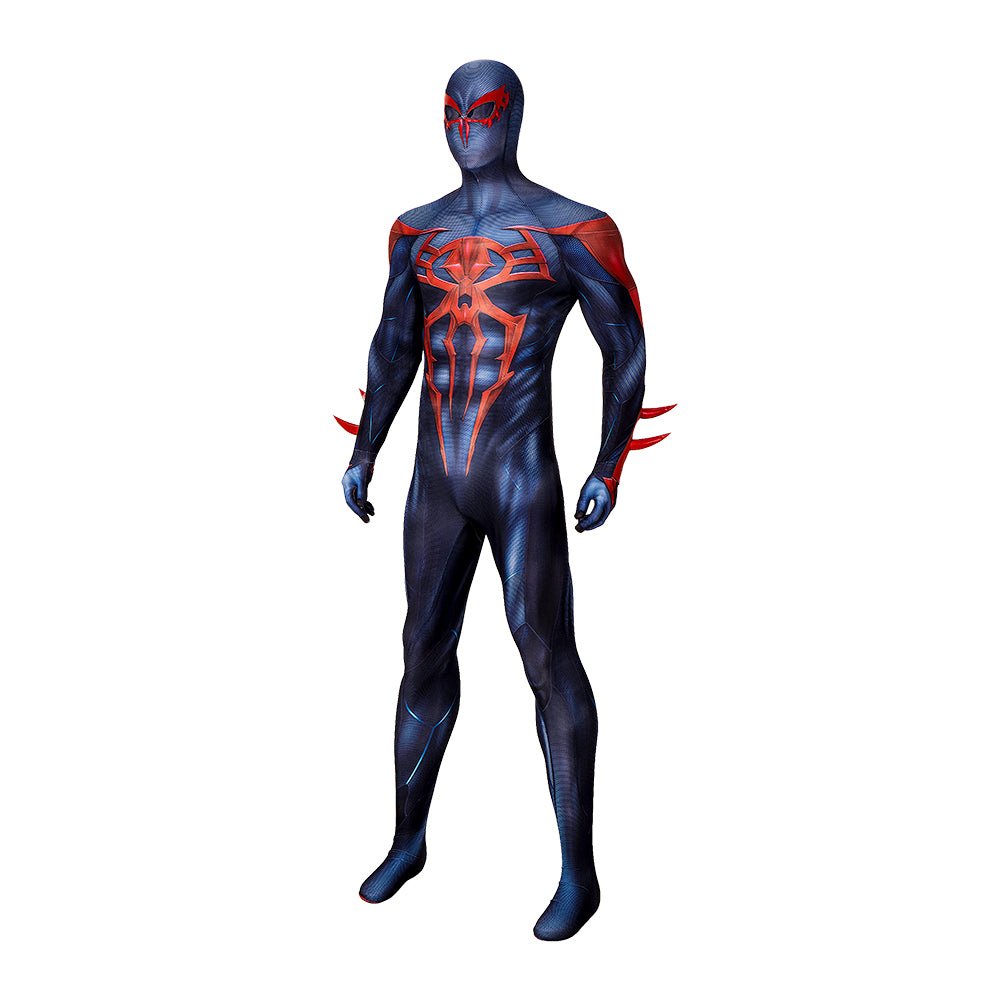 PS4 Spider - Man 2099 Black Suit Miles Morales Cosplay Costume - Coscosmos