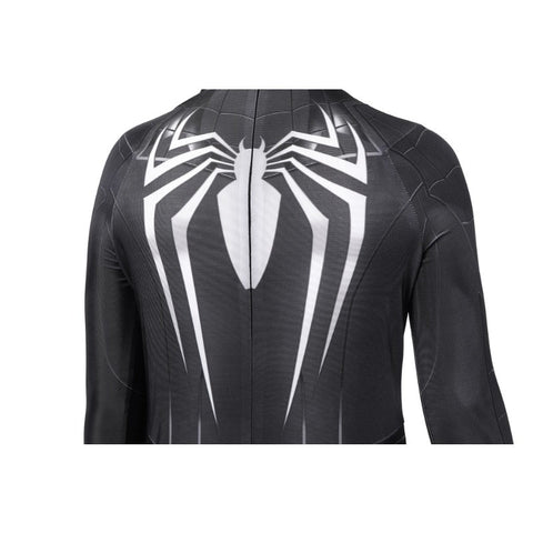 PS4 Spider - Man Advanced Suit Black for Children, Halloween Cosplay Costume - Coscosmos