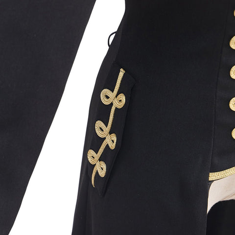 Punk Style Women's Long Military Coat - Cosplay Costume - Coscosmos