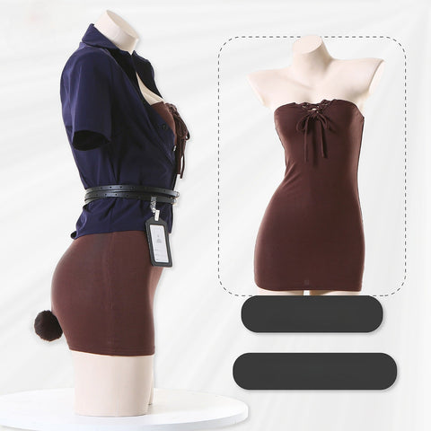 Pure Seduction Bunny Girl Cosplay Costume - Secretary OL Roleplay Set with Pencil Skirt - Coscosmos