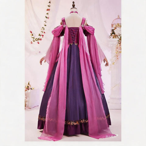 Rapunzel Medieval Luxury Princess Dress Cosplay Costume - Coscosmos