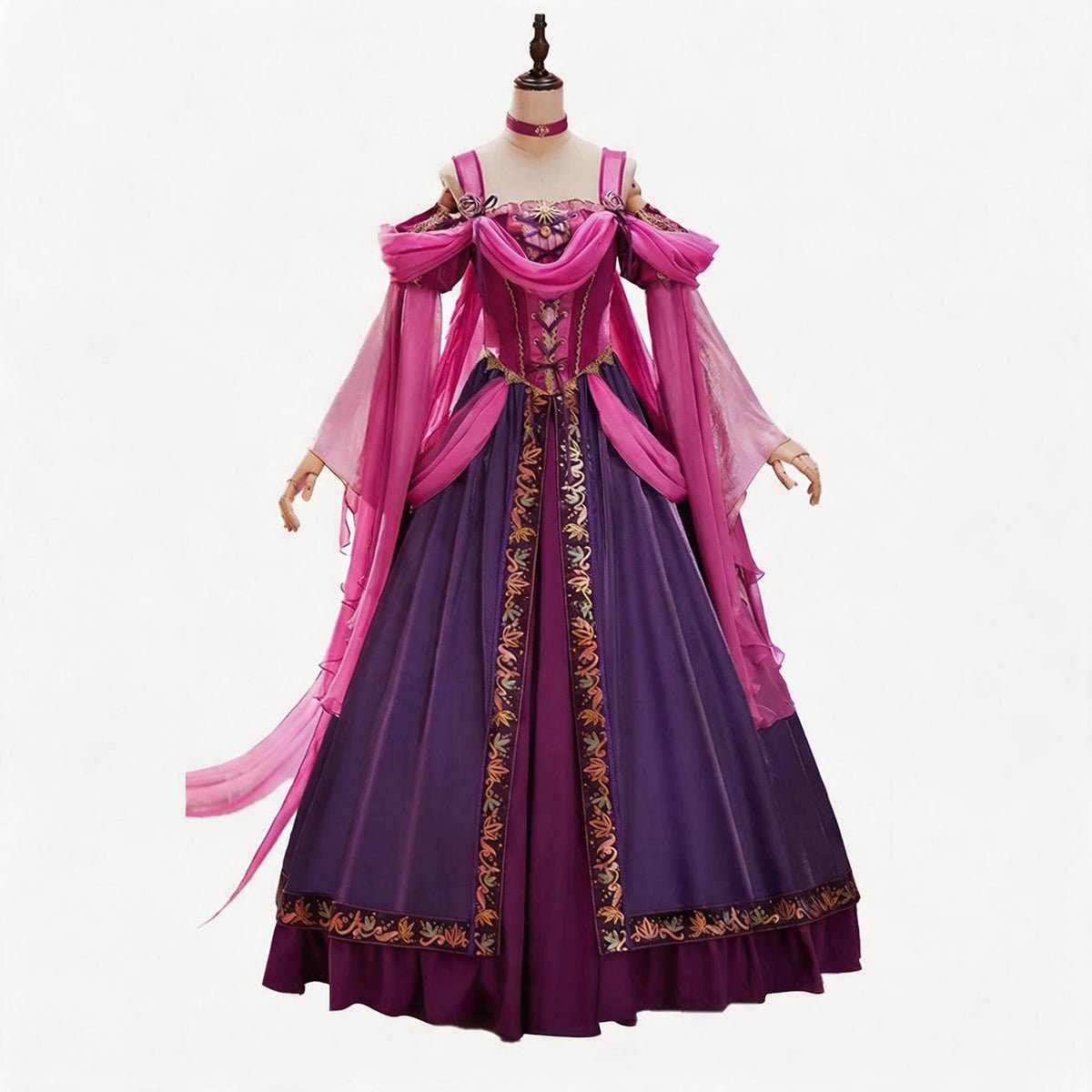 Rapunzel Medieval Luxury Princess Dress Cosplay Costume - Coscosmos