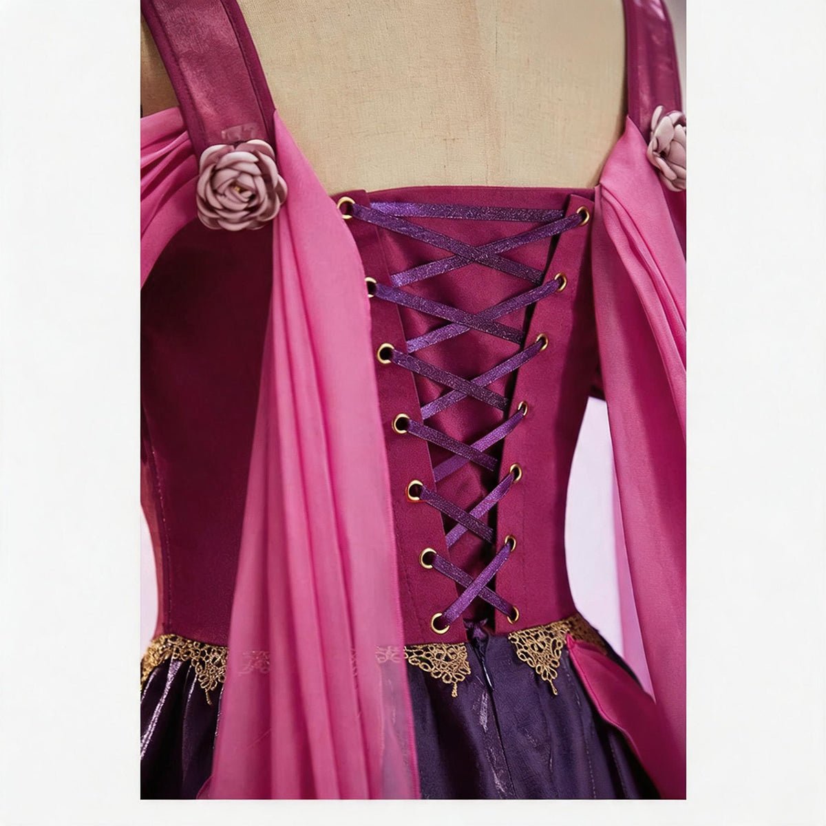 Rapunzel Medieval Luxury Princess Dress Cosplay Costume - Coscosmos