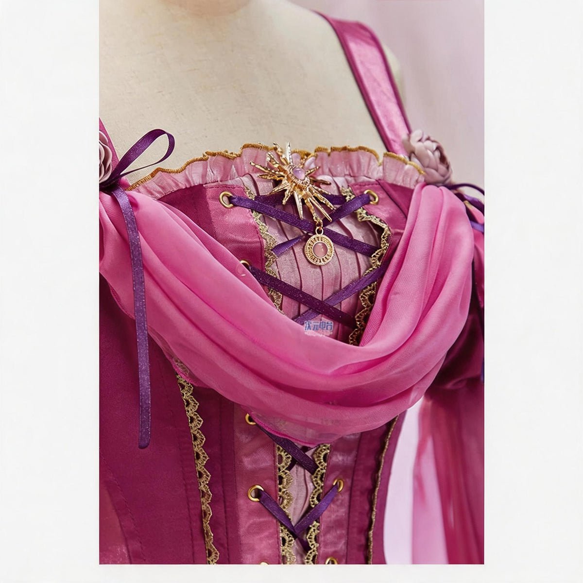 Rapunzel Medieval Luxury Princess Dress Cosplay Costume - Coscosmos