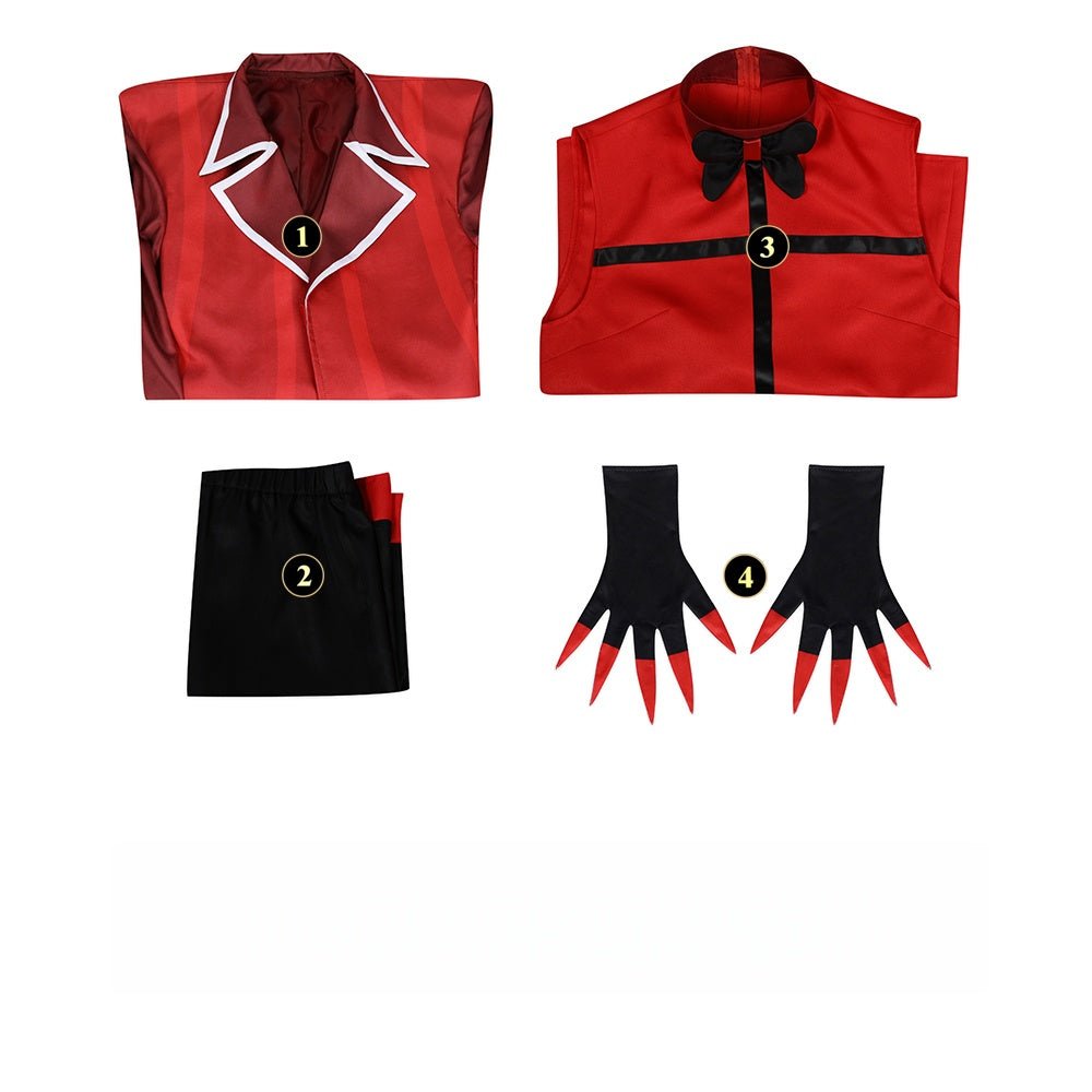Ready Stock Helluva Boss Cosplay Costume Vaggie Alastor Charlie Morningstar Suit Cosplay Outfit - Coscosmos
