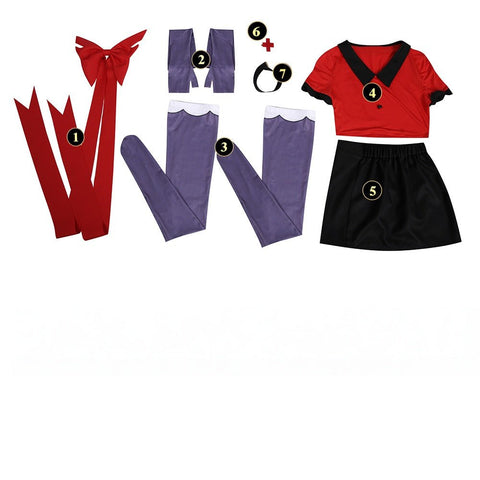 Ready Stock Helluva Boss Cosplay Costume Vaggie Alastor Charlie Morningstar Suit Cosplay Outfit - Coscosmos