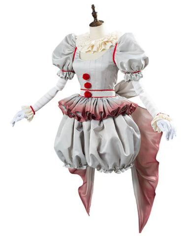 Ready to Ship - Pennywise Cosplay Costume from "Terrifier 2" - Complete Halloween Clown Outfit with Accessories - Coscosmos