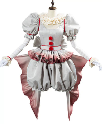 Ready to Ship - Pennywise Cosplay Costume from "Terrifier 2" - Complete Halloween Clown Outfit with Accessories - Coscosmos