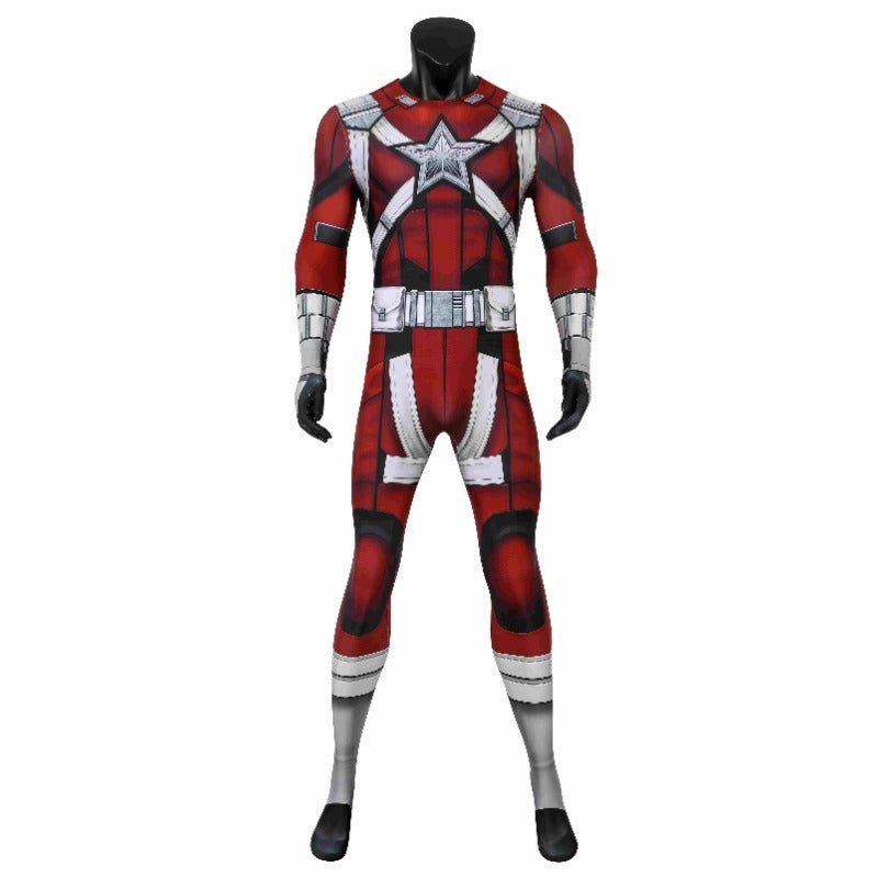 Red Guardian Cosplay Costume Widow Deluxe Red Battle Jumpsuit with Mask Full Set for Halloween - Coscosmos