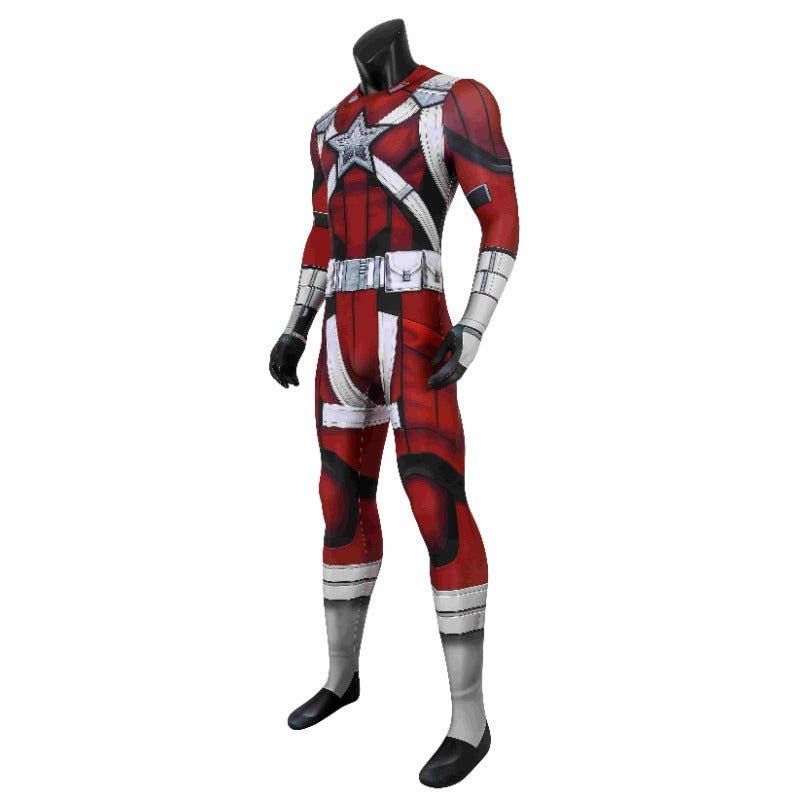 Red Guardian Cosplay Costume Widow Deluxe Red Battle Jumpsuit with Mask Full Set for Halloween - Coscosmos