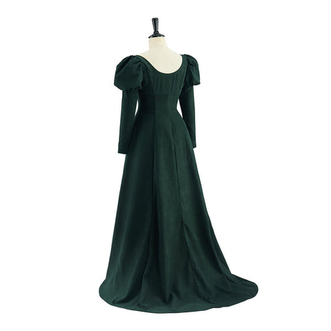 Regal Velvet High - Waist Cosplay Skirt – Elegant Victorian Gothic Costume - Coscosmos