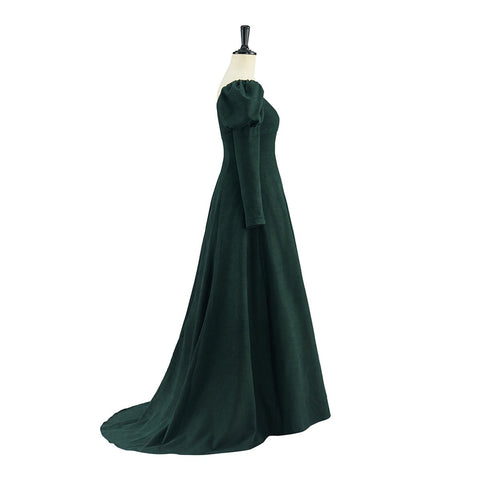 Regal Velvet High - Waist Cosplay Skirt – Elegant Victorian Gothic Costume - Coscosmos