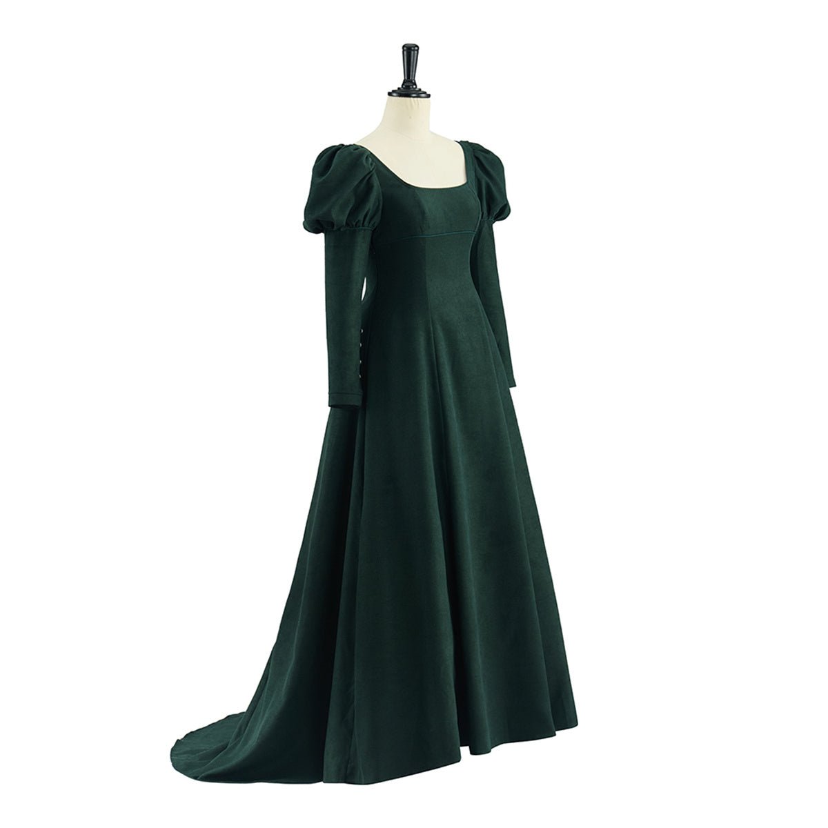 Regal Velvet High - Waist Cosplay Skirt – Elegant Victorian Gothic Costume - Coscosmos