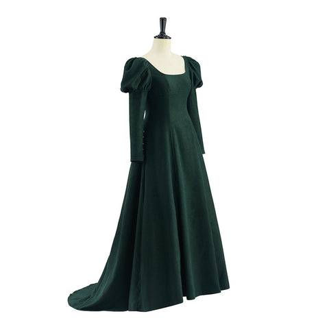 Regal Velvet High - Waist Cosplay Skirt – Elegant Victorian Gothic Costume - Coscosmos