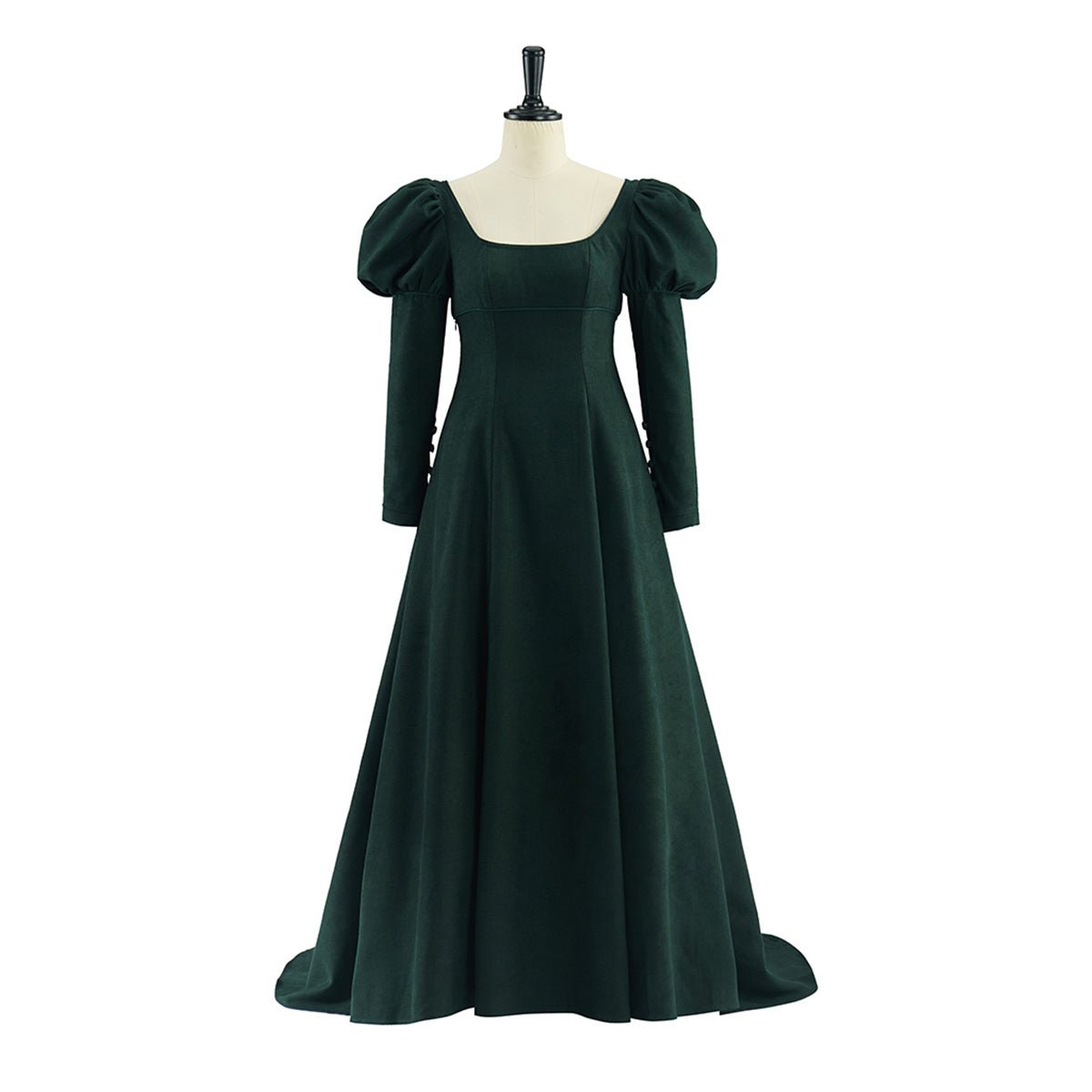 Regal Velvet High - Waist Cosplay Skirt – Elegant Victorian Gothic Costume - Coscosmos