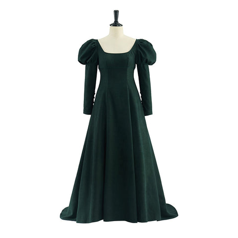 Regal Velvet High - Waist Cosplay Skirt – Elegant Victorian Gothic Costume - Coscosmos