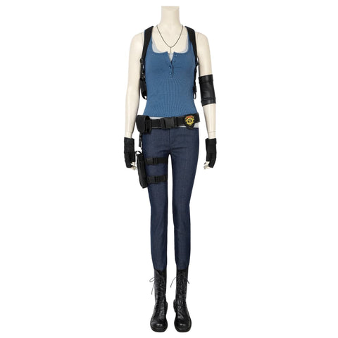 Resident Evil 3 Remake Jill Valentine Cosplay Costume, High Quality Outfit - Coscosmos