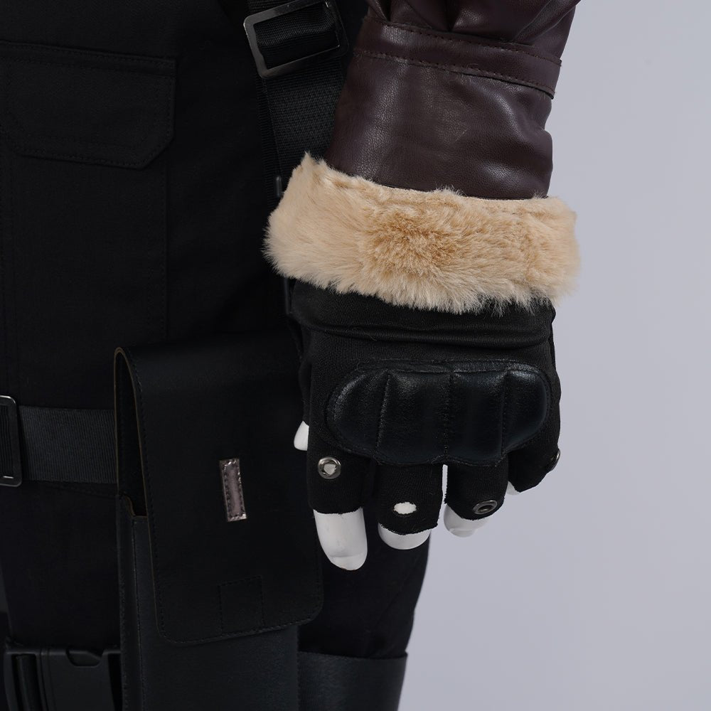 Resident Evil 4 Leon Cosplay Costume - Full Set for Men's Halloween & Gaming Events - Coscosmos