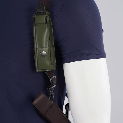 Resident Evil 4 Leon Cosplay Costume - Full Set for Men's Halloween & Gaming Events - Coscosmos