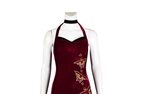 Resident Evil 4 Remake Ada Wong Qipao Cosplay Costume, High Quality Outfit - Coscosmos