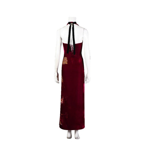 Resident Evil 4 Remake Ada Wong Qipao Cosplay Costume, High Quality Outfit - Coscosmos