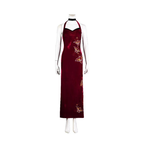 Resident Evil 4 Remake Ada Wong Qipao Cosplay Costume, High Quality Outfit - Coscosmos