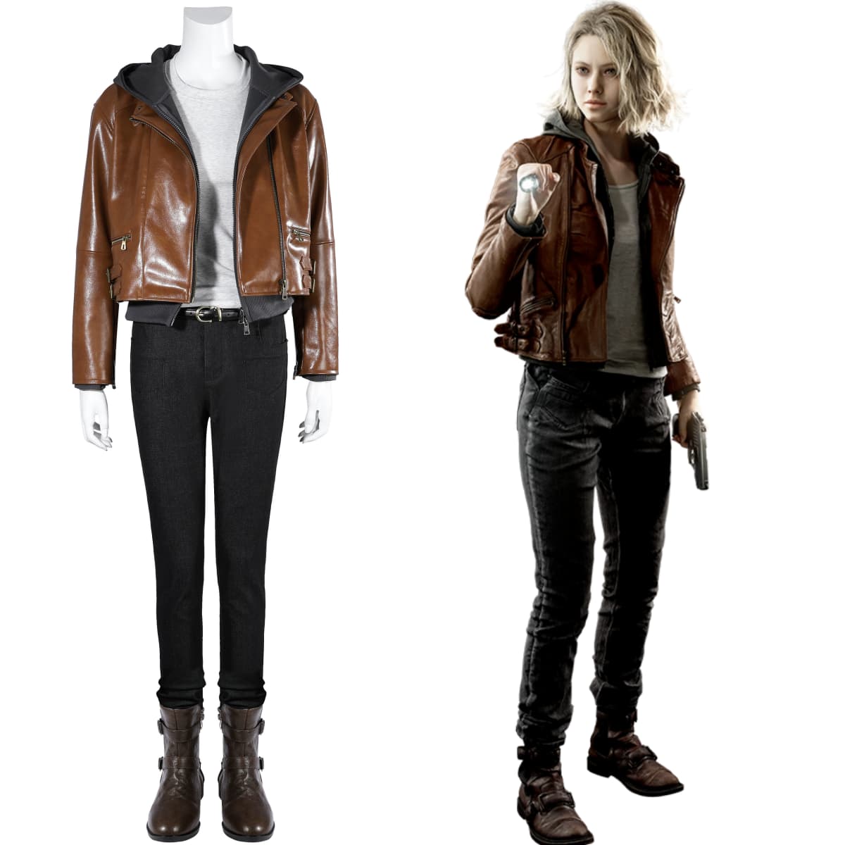 Resident Evil 9: Requiem Grace Ashcroft Full Costume Set - Official Replica Outfit - Coscosmos