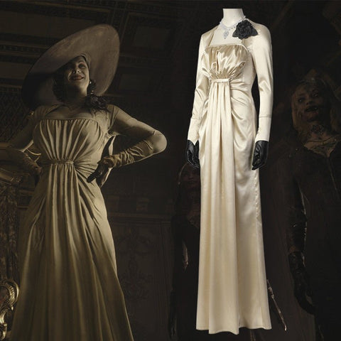 Resident Evil Village Alcina Dimitrescu cosplay costume, high - quality outfit - Coscosmos
