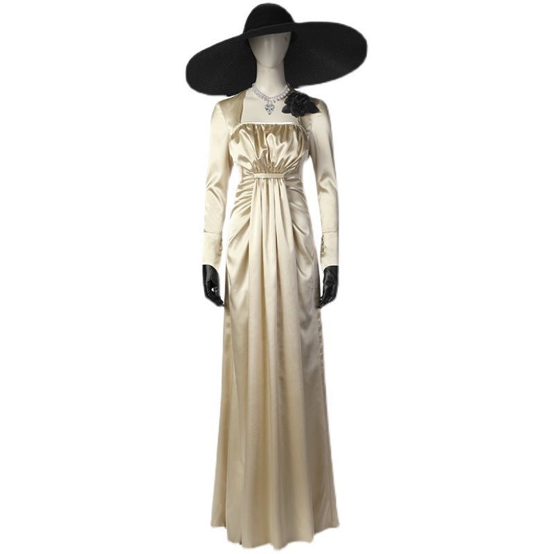 Resident Evil Village Alcina Dimitrescu cosplay costume, high - quality outfit - Coscosmos