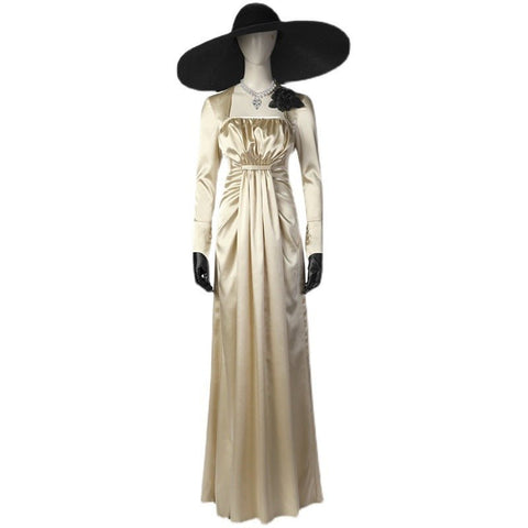 Resident Evil Village Alcina Dimitrescu cosplay costume, high - quality outfit - Coscosmos