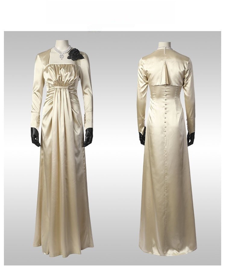 Resident Evil Village Alcina Dimitrescu cosplay costume, high - quality outfit - Coscosmos