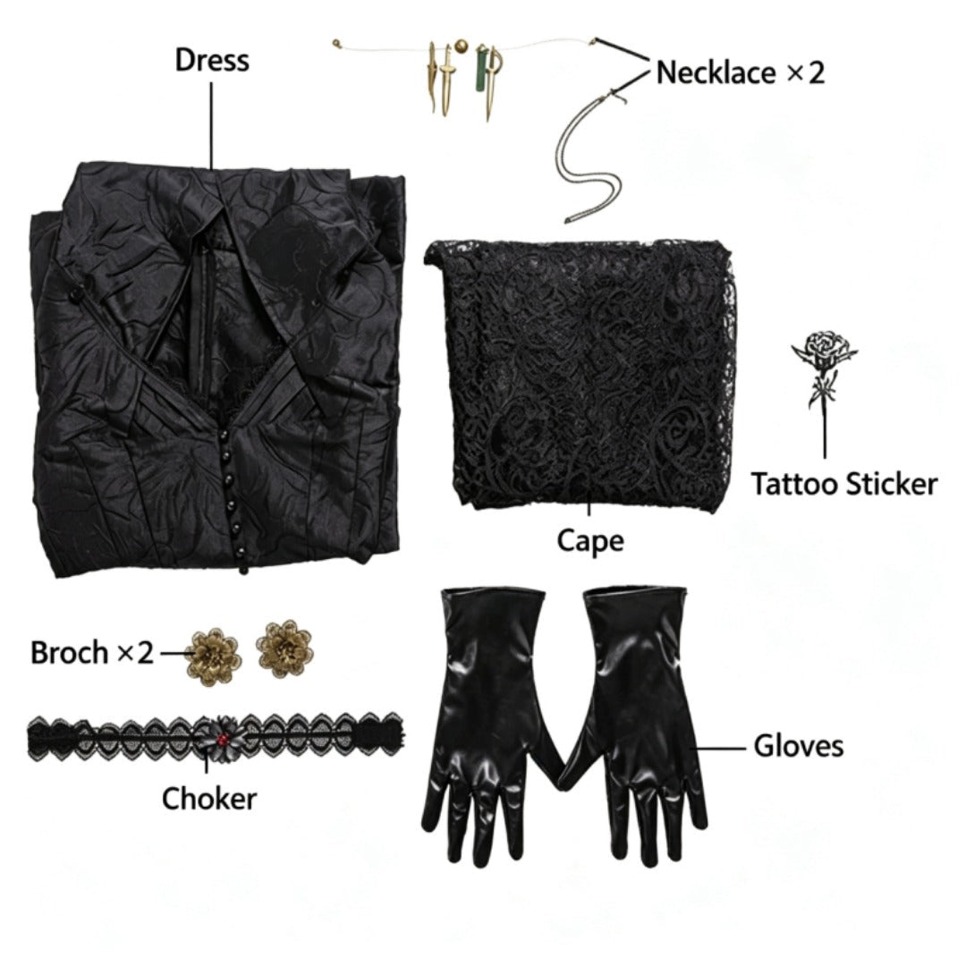 Resident Evil Village Bela Dimitrescu Cosplay Costume - Coscosmos