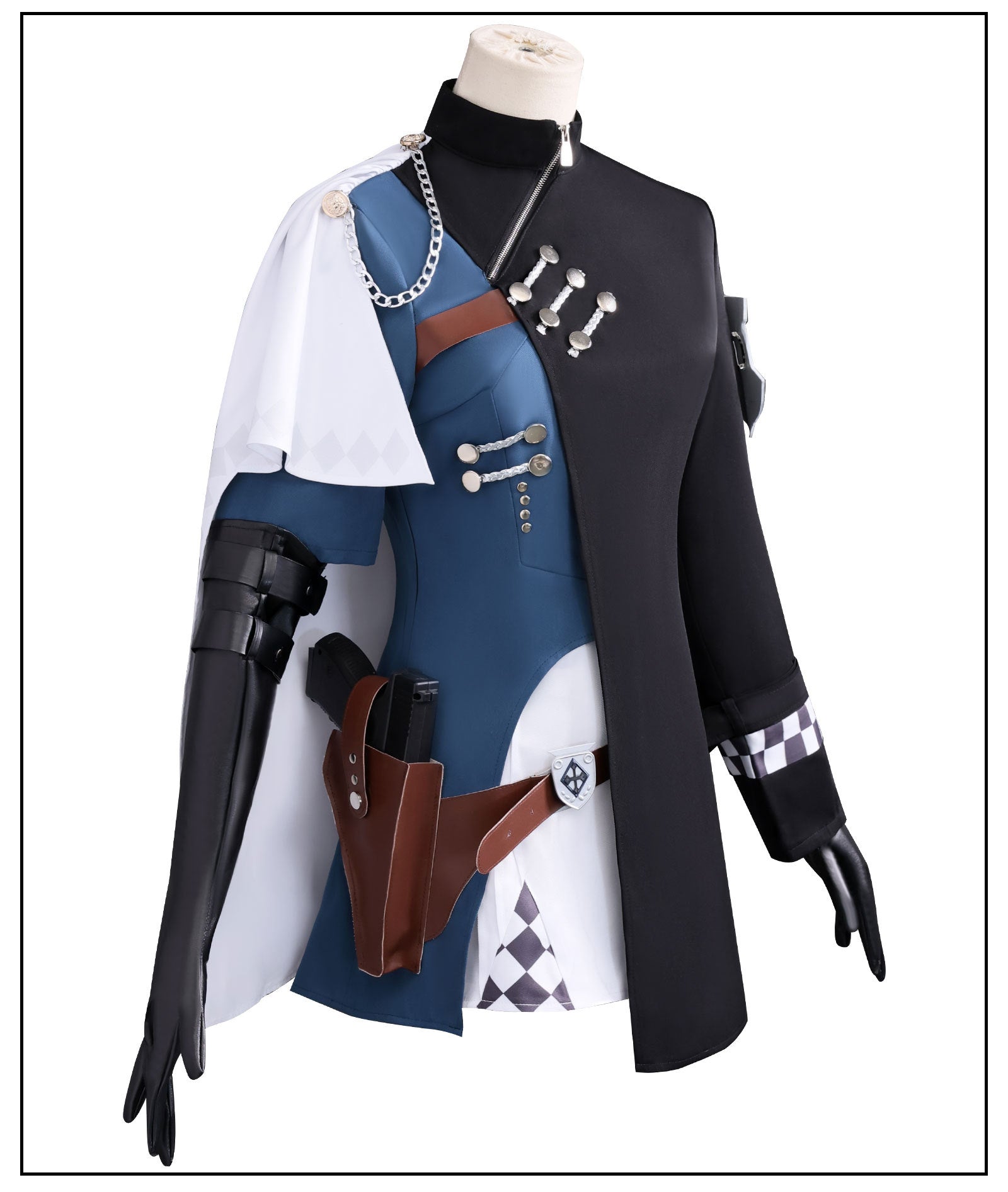 Reverse:1999 Cosplay Costume – Officer Liang Yue Emergency Police Uniform - Coscosmos