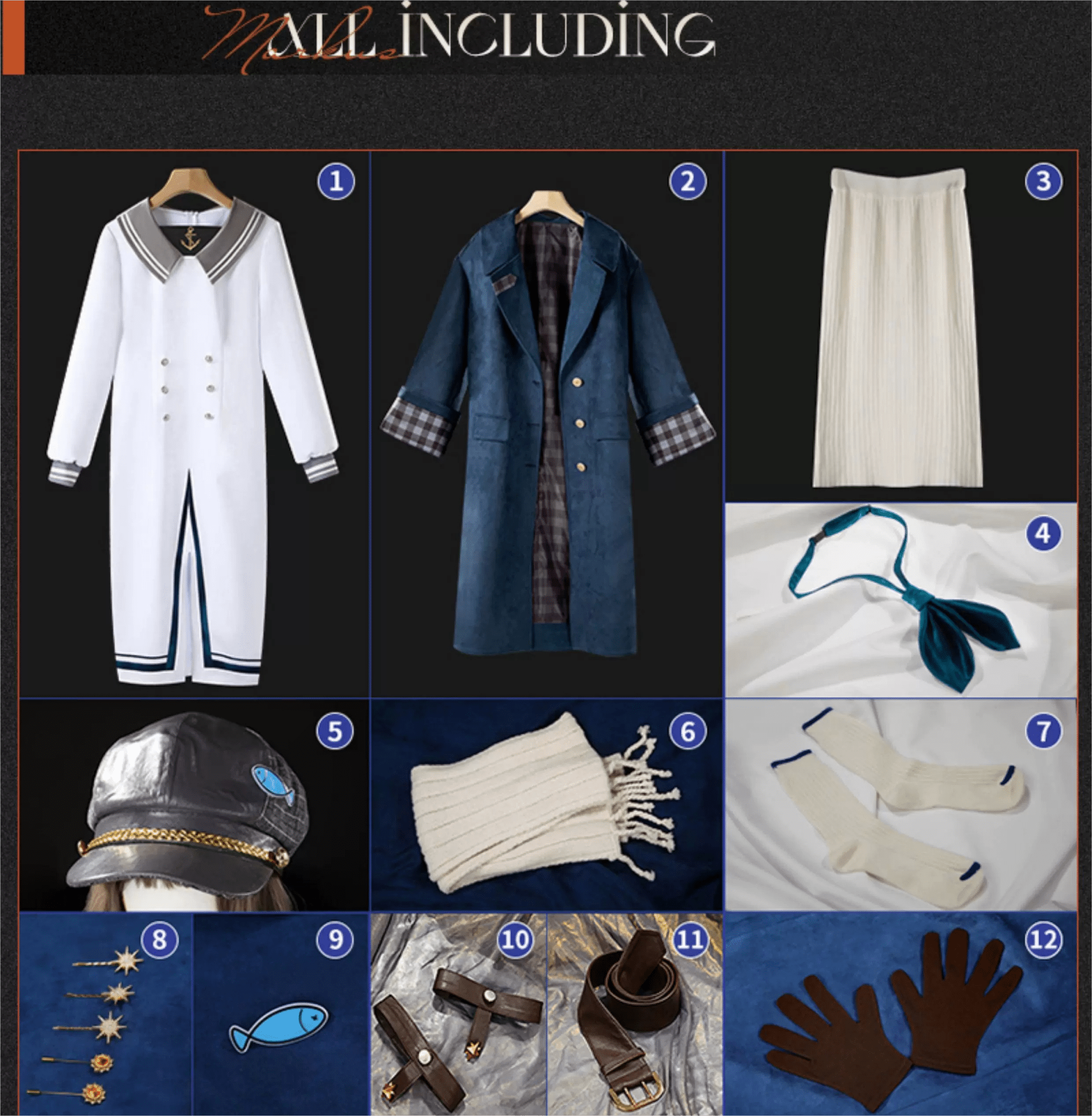 Reverse:1999 Marcus Phase 1 Cosplay Costume - Coscosmos
