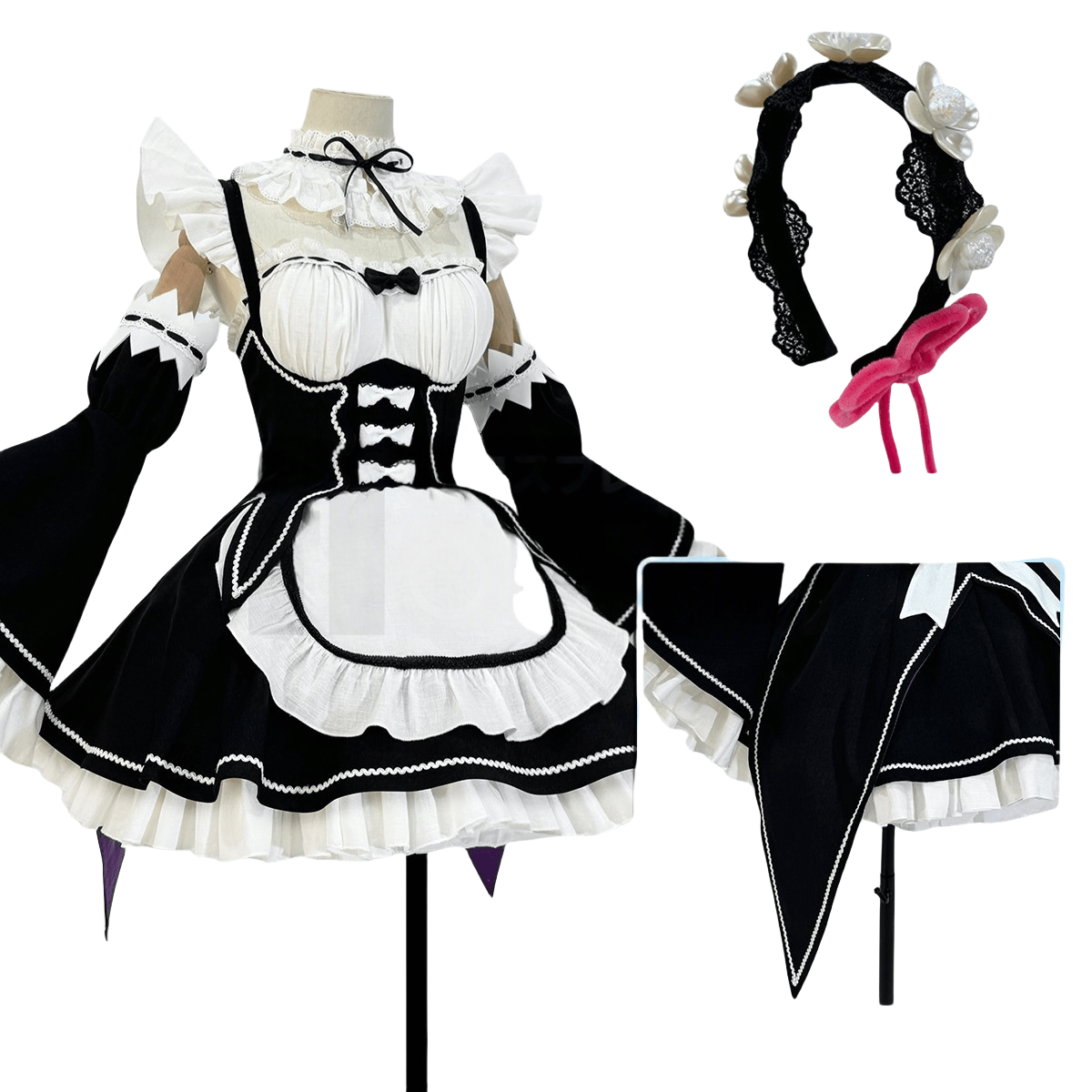Re:Zero - Starting Life in Another World Rem Cosplay Costume - Coscosmos