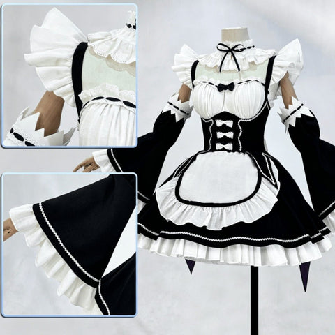 Re:Zero − Starting Life in Another World Rem Maid Cosplay Costume - Coscosmos