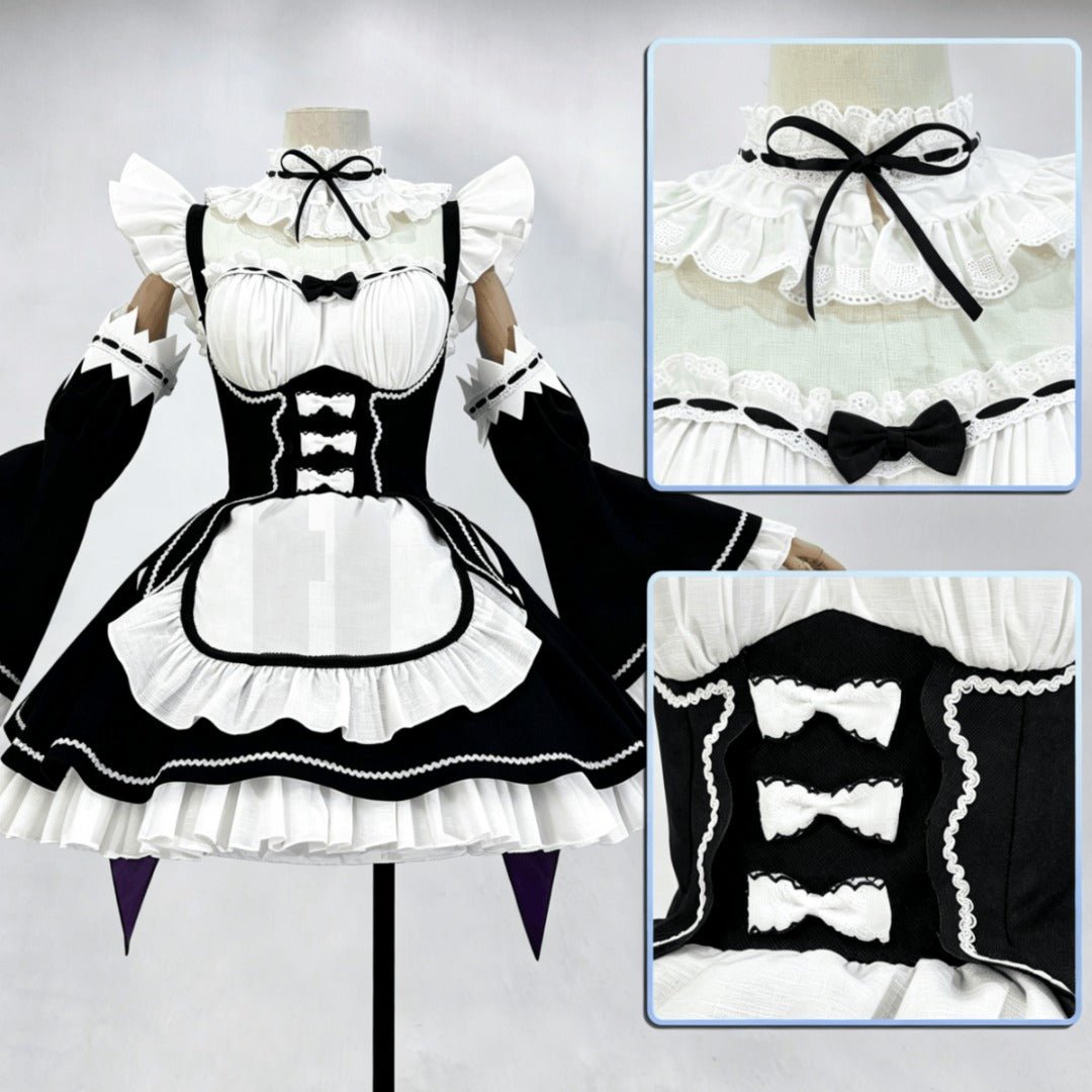 Re:Zero − Starting Life in Another World Rem Maid Cosplay Costume - Coscosmos
