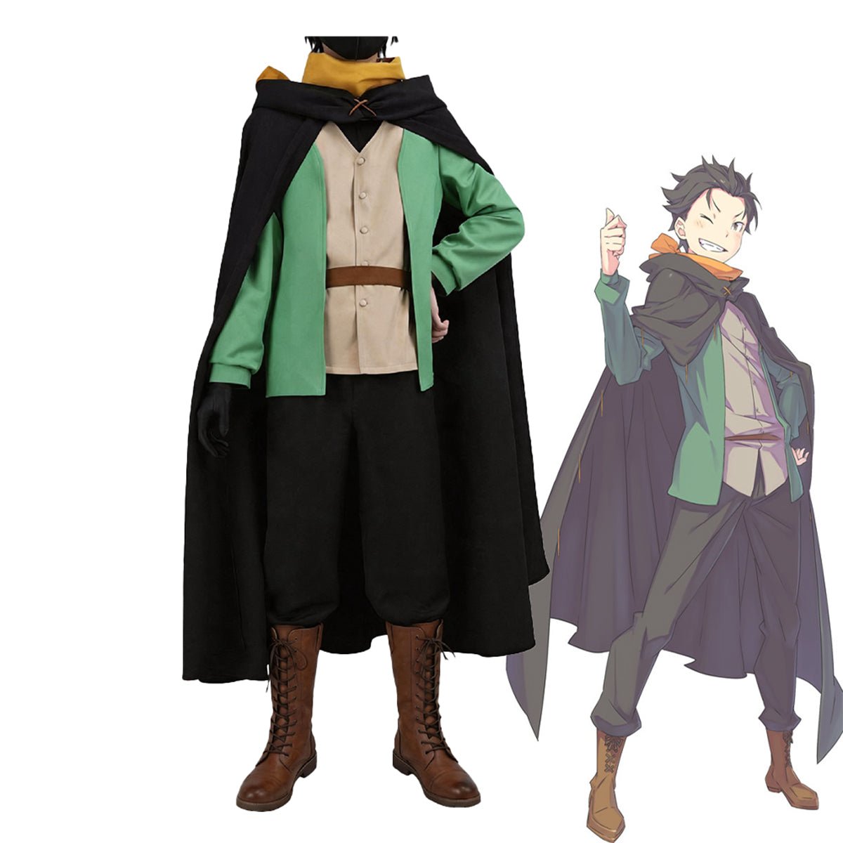 Re:ZERO − Starting Life in Another World Sage Arc Subaru Natsuki Cosplay Costume Full Set - Coscosmos