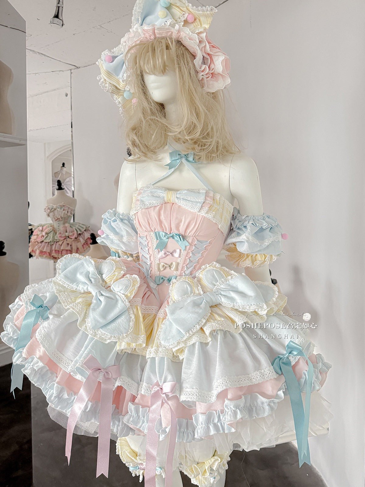 Ribbon Dance Melody: Girl's Garden Party Off - the - Shoulder Feather Sequin Mini Dress - Performance Costume, Birthday Party Outfit, Elegant Gown - Coscosmos