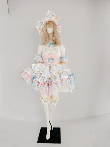 Ribbon Dance Melody: Girl's Garden Party Off - the - Shoulder Feather Sequin Mini Dress - Performance Costume, Birthday Party Outfit, Elegant Gown - Coscosmos