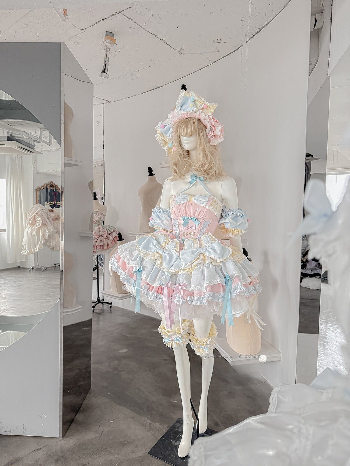 Ribbon Dance Melody: Girl's Garden Party Off - the - Shoulder Feather Sequin Mini Dress - Performance Costume, Birthday Party Outfit, Elegant Gown - Coscosmos