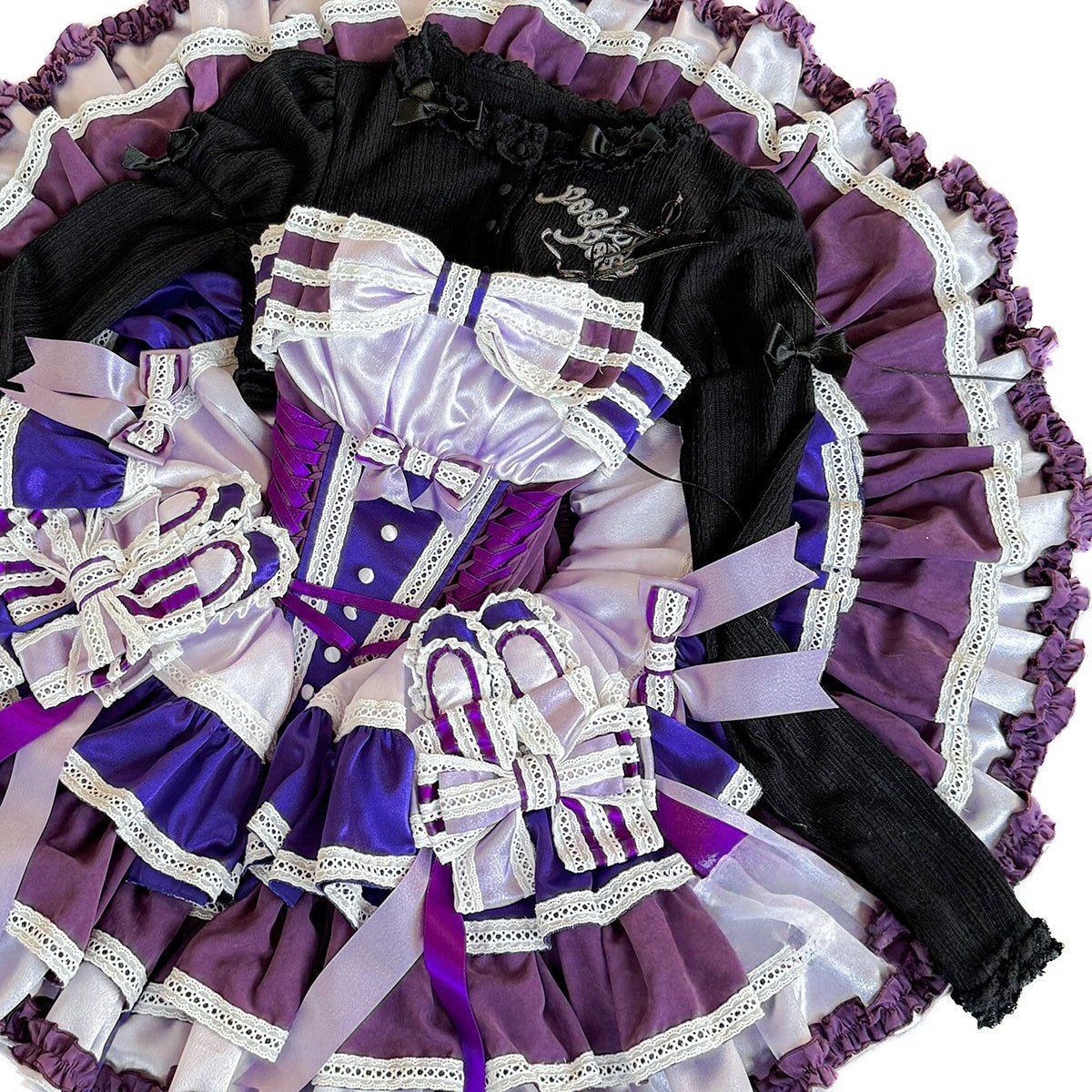 Ribbon Waltz Purple Starlight Off - the - Shoulder Feather Sequin Mini Dress - Elegant Performance Gown & Party Wear - Coscosmos