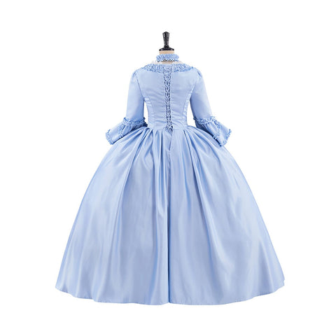 Rococo Light Blue Dress – Elegant Cosplay Costume for Enthusiasts - Coscosmos