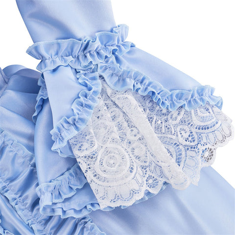 Rococo Light Blue Dress – Elegant Cosplay Costume for Enthusiasts - Coscosmos